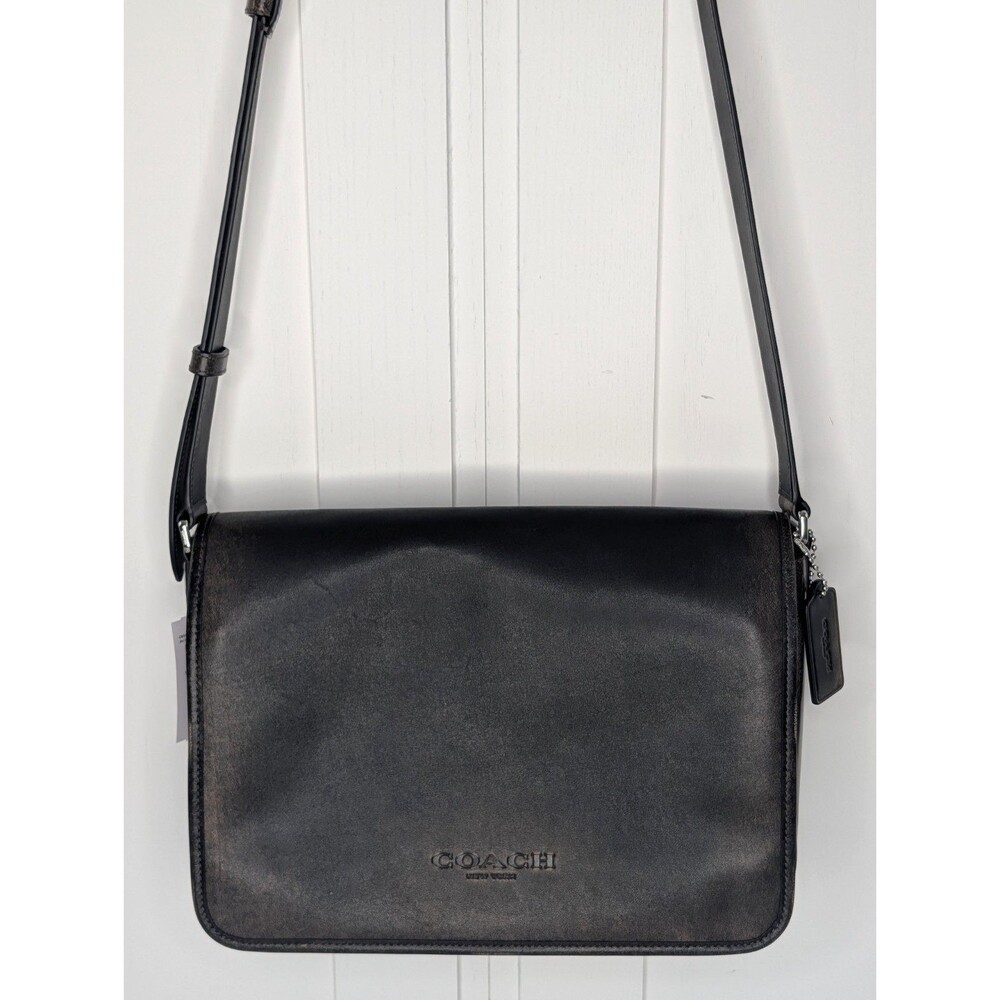 Coach Colby Unisex Messenger Bag 32 - Loved Leather/Silver, NWT